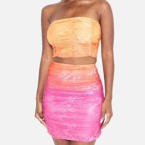BEBE SUNSET SKIRT MATCHING SET